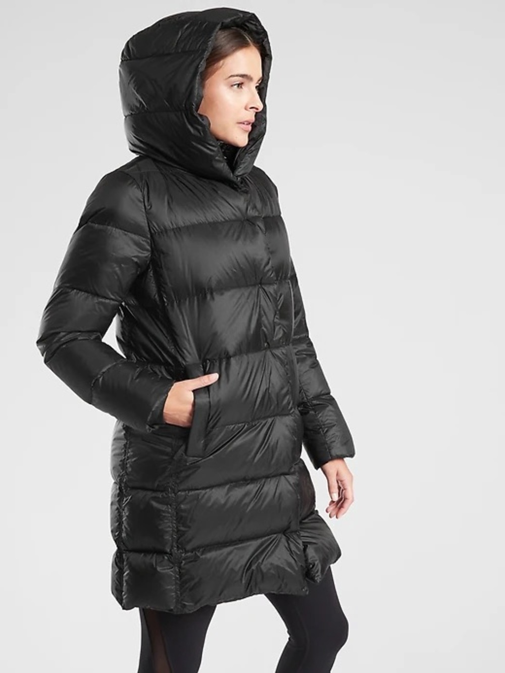Athleta Lofty Down Coat with Removable Fooler Vest • Women’s Medium